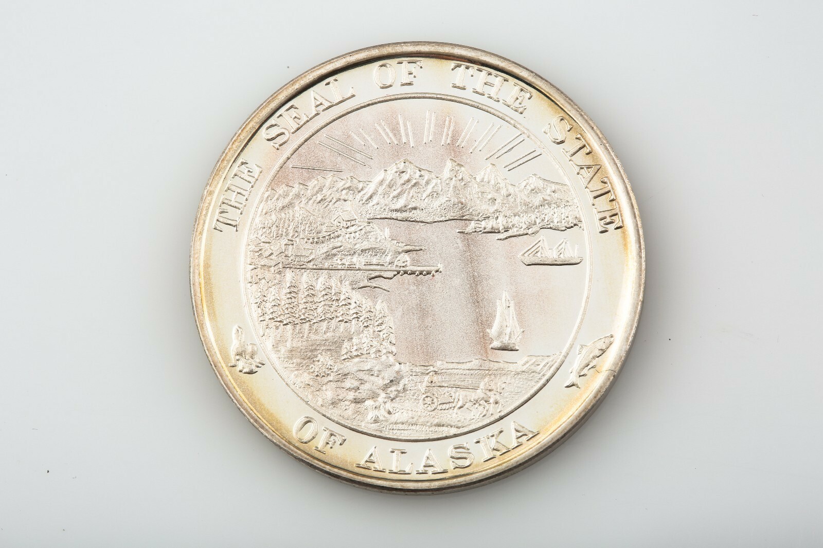 ALASKA 1959-1984 SILVER ANNIVERSARY PROOF .999 SILVER 1 TROY OUNCE Item image 3
