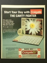 VTG 1982 Colgate The Cavity Fighter Toothpaste FREE Shasta Daisy Calenda... - $19.00