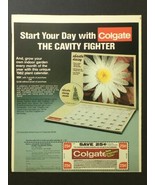VTG 1982 Colgate The Cavity Fighter Toothpaste FREE Shasta Daisy Calenda... - £14.99 GBP