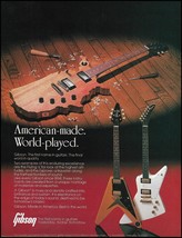1983 Gibson Flying V and Explorer guitar original advertisement 8 x 11 ad print - £3.36 GBP