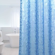 Eva Shower Curtain Liner, 72X72 Inch 3D Blue Pebble Clear Plastic Shower Liner W - $23.99