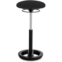 Safco Twixt Ergonomic Adjustable Stool Black Seat Rounded Base - $5,265.72 MXN