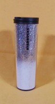Starbucks Holiday Tumbler 16oz White To Silver Glitter Hot/Cold  Ombre - $9.95