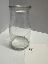 Vintage Half Pint Dairy Milk Bottle Preowned Clear Glass   (PH8)￼ - $164.59 MXN