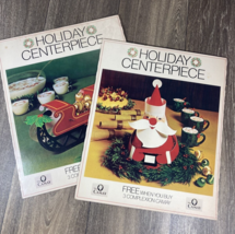 Vintage Christmas Holiday Paper Centerpiece Camay Promotional Lot of 2 - $12.99