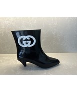 GUCCI Women’s Black Rubber GG Boots $695 US 8 - €361,12 EUR