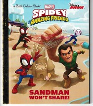 Sandman Won&#39;t Share! (Marvel Spidey And His Amazing Friends) Little Golden Book - £5.60 GBP