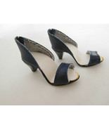 Navy Blue High Heels Shoes For Medium Size Fashion Doll - £14.89 GBP