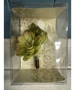 Lillian rose “Miss” Green Succulent Men’s Boutonniere Rustic Wedding NIB... - $19.53 CAD
