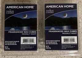 2 Packs American Home by Yankee Candle Moonlit Night Fragranced Wax Cubes - £4.40 GBP