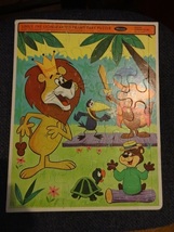 Vintage Linus The Lionhearted Frame Tray Puzzle + Sugar Bear Plush Premium Toy - £6.73 GBP