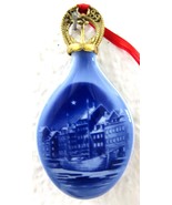 1989 Bing &amp; Grondahl Porcelain Christmas Tree Drop Ornament Copenhagen B... - €21,49 EUR