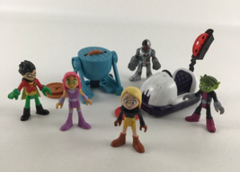 Imaginext Teen Titans Go Pizza Party Starfire Meat Cyborg Figures Lot Be... - £59.31 GBP