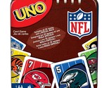 Mattel Games UNO NFL Card Game for Kids &amp; Adults, Travel Game with NFL T... - £7.13 GBP
