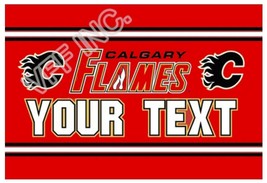 Calgary Flames Flag 3x5ft Banner Polyester Ice Hockey Stanley Cup flames008 - £14.75 GBP