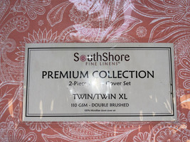 MSRP $258 Southshore Fine Linens 2-Piece Duvet Cover Set Twin/Twin XL - £30.90 GBP