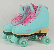 Roller Derby Blue Pink Roller Skates Adjustable PIXIE Lucy 12J-2 Unicorn... - $32.99