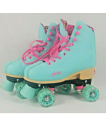 Roller Derby Blue Pink Roller Skates Adjustable PIXIE Lucy 12J-2 Unicorns Poop - $32.99
