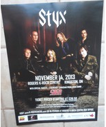 Styx Large Mint Condition Kingston Krock Ctr 2013 Saga Lawrence Gowan 25... - $33.90 CAD