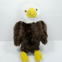 Bald Eagle Standing Plush Stuffed Animal Brown White Liberty 12&quot; Tall Re... - $19.79