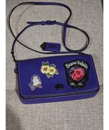 DISNEY X COACH A Dark Fairy Tale Snow White Dinky Crossbody Clutch w/ Pa... - $168.25