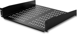 Startech.Com 2U Server Rack Shelf - Universal Vented Rack Mount Cantilever Tray  - £48.73 GBP