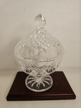 Cristal D&#39;arques Durand Longchamp Crystal Candy Dish With Lid - $23.38
