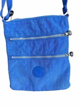 Kipling Keiko Nylon Mini Crossbody Bag Polar Blue W/O Charm 3 Zip  VGC 6... - £15.60 GBP