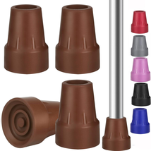 Crutch Tips Heavy Duty Replacement Rubber Cane,Hiking Walker Tips 3/4” N... - £15.13 GBP