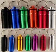 Key Chain Pill Holders, Water/Humidity proof, Select: Color &amp; Size - £2.32 GBP+