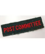 Vintage Green &amp; Red POST COMMITTEE Uniform Badge Boy Scouts America Camp... - $172.33 MXN