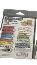 One Pk Tag-A-Room Moving Labels Color Coded 260 L -toys Bedroom Home Pac... - $18.80