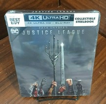 Zack Snyder’s Justice League 4K Collector STEELBOOK (4K+Blu-ray) NEW-Free S&amp;H - £100.08 GBP