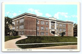 Postcard Junior High School Shawnee Oklahoma OK - £2.89 GBP