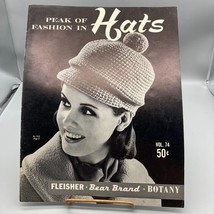 Vintage Bear Brand Book, Peak of Fashion in HATS Vol 74, 1963 Pattern Bo... - £11.41 GBP