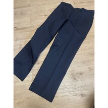 Edwards Garment Mens Navy Poly Cotton Woven Dress Pants Sz 36 BFD Issued... - $23.70