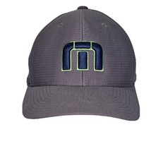 Travis Mathew Flex Fit Hat Cap Adult L/XL Gray 3D Puff Embroidery Yupoong - $12.86