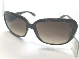 NEW $42 Nine West Womens Rectangle Tortoise Shell Sunglasses Fashion Trendy - £11.96 GBP