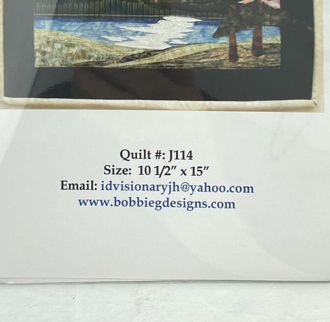 More The Merrier Design Quilt PATTERN Moonlit Lake Wall Hanging 10.5" x 15" Item image 4