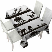 Black and White Africa Tablecloth - $51.95 CAD+