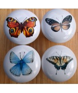Cabinet Knobs Butterflies Butterfly Butter fly @Pretty@ Insect (4) - £13.24 GBP