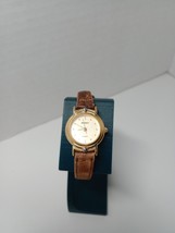 Regency Women&#39;s Wrist Watch Analog Brown Leather Band - £10.04 GBP