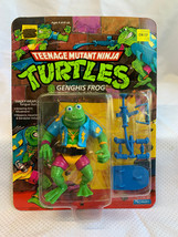 1989 Playmates Toys Tmnt &quot;Genghis Frog&quot; Villain Action Figure Sealed Unpunched - £54.71 GBP