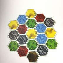 Settlers Of Zarahemla Board Game Replacement Parts 5 Hexagonal Strips - £11.66 GBP