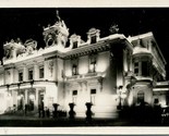 Vtg Postcard RPPC Monaco Monte-Carlo Le Casino vu la Nuit - Unposted Yvo... - £4.65 GBP