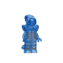 HRGIFT Movie Aliens Transparent Blue Xenomorph PG-1761 Minifigures Custom Toy - $5.99