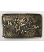 Solid Bronze Belt Buckle Advanced Casting Inc Mal Dion Maker Wild Cat - £70.39 GBP