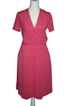 Lole Athletic Faux Wrap Belted Pocket Dress Magenta Pink V-Neck Size Sma... - £17.99 GBP