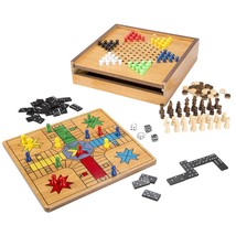 7-In-1 Combo Game With Chess, Ludo, Chinese Checkers &amp; More - £30.36 GBP