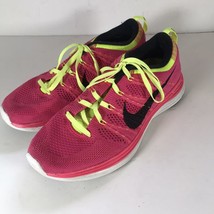 Nike Women&#39;s Flyknit One Pink Sneaker Running Training Shoes Pre Owned S... - £8.20 GBP